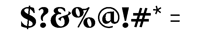 No3Series Bold Instance Font OTHER CHARS