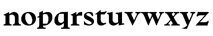 No3Series Bold Font LOWERCASE