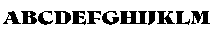 No3Series Heavy Instance Font UPPERCASE
