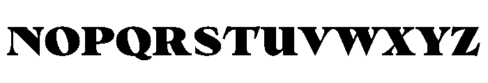 No3Series Heavy Instance Font UPPERCASE