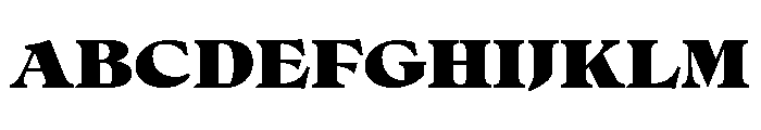 No3Series Heavy Font UPPERCASE