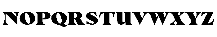 No3Series Heavy Font UPPERCASE