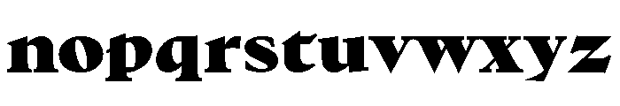 No3Series Heavy Font LOWERCASE