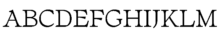 No3Series Light Instance Font UPPERCASE