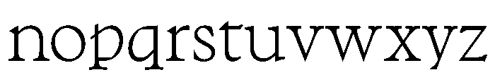 No3Series Light Instance Font LOWERCASE