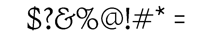No3Series Light Font OTHER CHARS