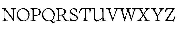 No3Series Light Font UPPERCASE