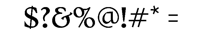 No3Series Regular Instance Font OTHER CHARS