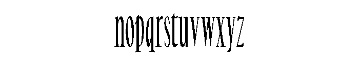 No3SeriesNarrow Bold Instance Font LOWERCASE