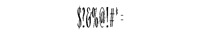 No3SeriesNarrow Bold Font OTHER CHARS