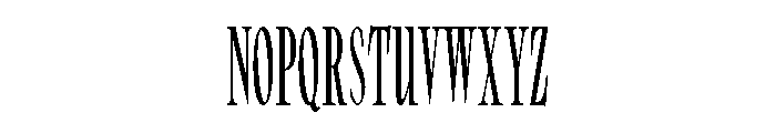 No3SeriesNarrow Bold Font UPPERCASE