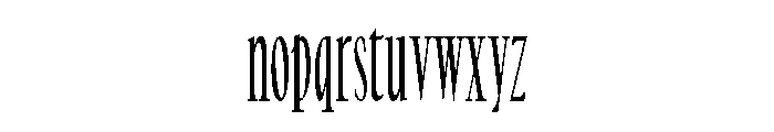 No3SeriesNarrow Bold Font LOWERCASE