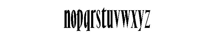 No3SeriesNarrow Heavy Instance Font LOWERCASE