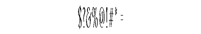 No3SeriesNarrow Regular Instance Font OTHER CHARS