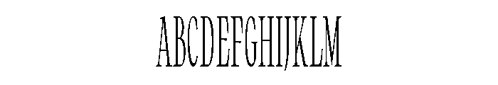 No3SeriesNarrow Regular Font UPPERCASE