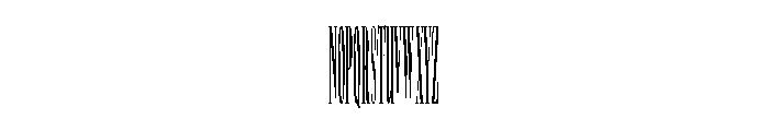No3SeriesPoster Heavy Instance Font UPPERCASE