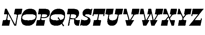 No43 BoldItalic Instance Font UPPERCASE