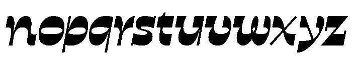 No43 BoldItalic Font LOWERCASE