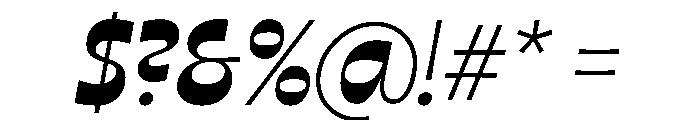 No43 Italic Instance Font OTHER CHARS
