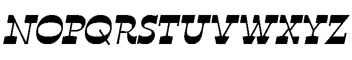 No43 Italic Instance Font UPPERCASE