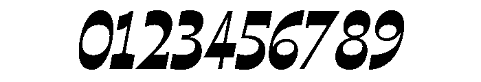 No43 Italic Font OTHER CHARS