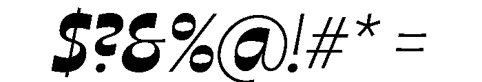 No43 Italic Font OTHER CHARS