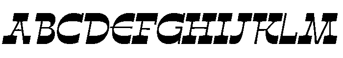 No43 Italic Font UPPERCASE