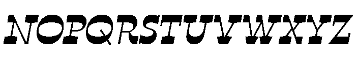 No43 Italic Font UPPERCASE