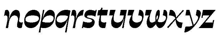 No43 Italic Font LOWERCASE