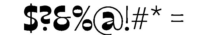 No43 Regular Instance Font OTHER CHARS