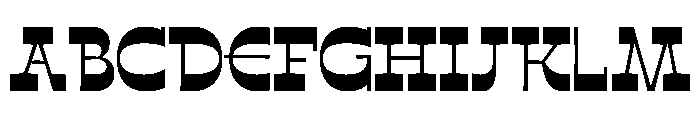 No43 Regular Instance Font UPPERCASE