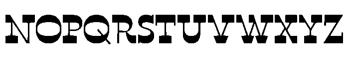No43 Regular Instance Font UPPERCASE