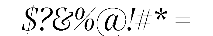 NoeDisplay LightItalic Font OTHER CHARS