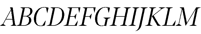 NoeDisplay LightItalic Font UPPERCASE