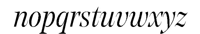 NoeDisplay LightItalic Font LOWERCASE