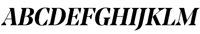 NoeDisplay SemiboldItalic Font UPPERCASE