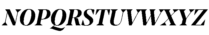 NoeDisplay SemiboldItalic Font UPPERCASE