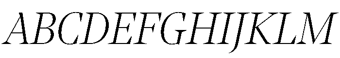NoeDisplay ThinItalic Font UPPERCASE