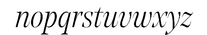 NoeDisplay ThinItalic Font LOWERCASE