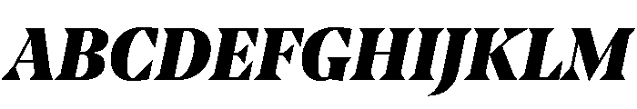 NoeStandard BlackItalic Font UPPERCASE