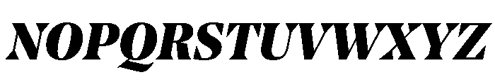 NoeStandard BlackItalic Font UPPERCASE
