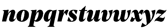 NoeStandard BlackItalic Font LOWERCASE
