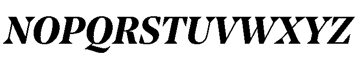 NoeStandard BoldItalic Font UPPERCASE