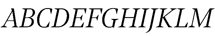 NoeStandard LightItalic Font UPPERCASE