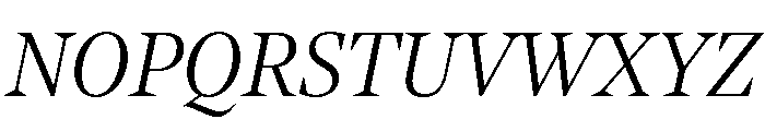 NoeStandard LightItalic Font UPPERCASE