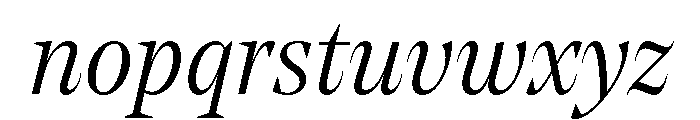 NoeStandard LightItalic Font LOWERCASE