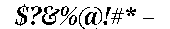 NoeStandard MediumItalic Font OTHER CHARS