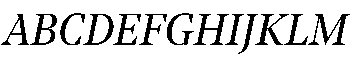 NoeStandard RegularItalic Font UPPERCASE