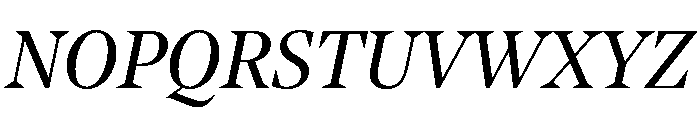 NoeStandard RegularItalic Font UPPERCASE
