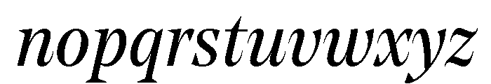 NoeStandard RegularItalic Font LOWERCASE